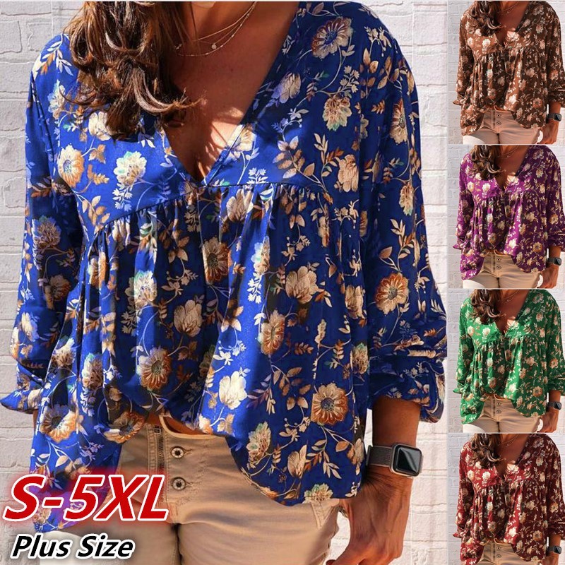 Custom Print V-Neck Tunic